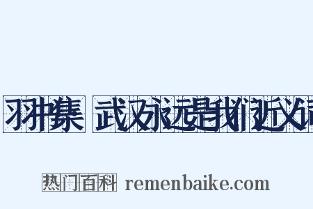 羽书集·武汉永远是我们近义词是什么意思的图片